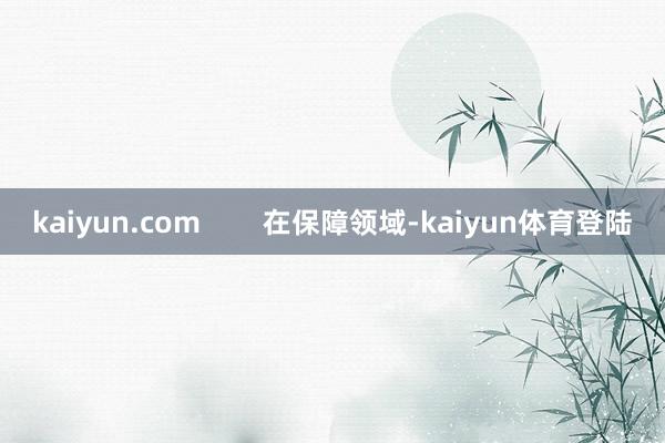 kaiyun.com        在保障领域-kaiyun